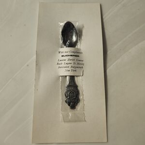 Bucherer Silver Souvenir Spoon with Engraving New Old Stock